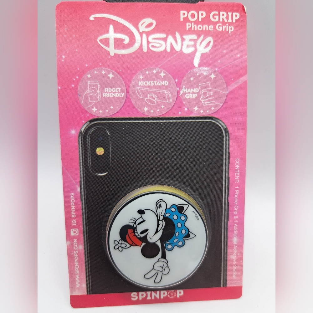 Disney Minnie Mouse Spin Pop Phone Grip